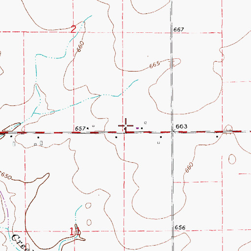 Topographic Map of Raymond School (historical), IL