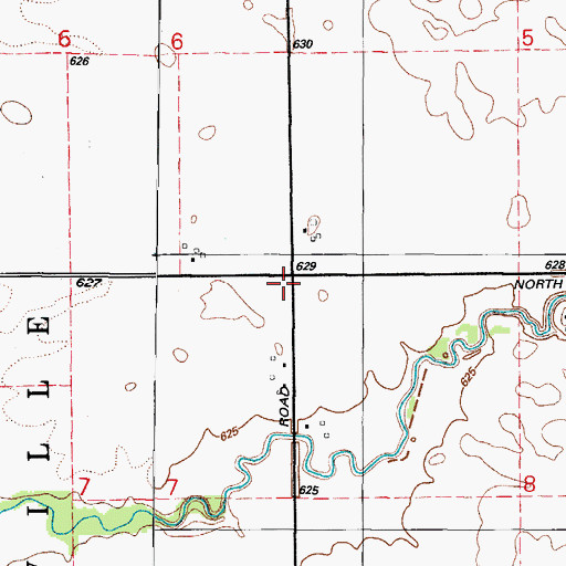 Topographic Map of Rice-School (historical), IL