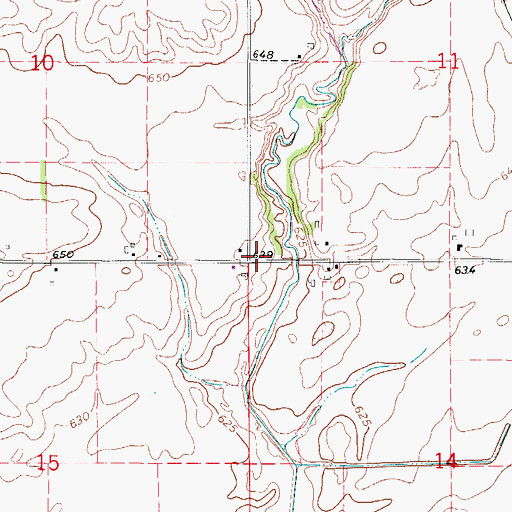 Topographic Map of Searles School (historical), IL