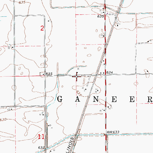 Topographic Map of Wiltse School (historical), IL