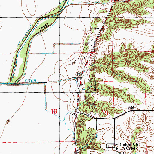 Topographic Map of Dolan Creek, IL