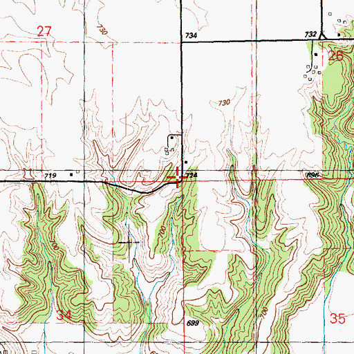 Topographic Map of Harroun School (historical), IL