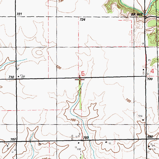 Topographic Map of Martin (historical), IL