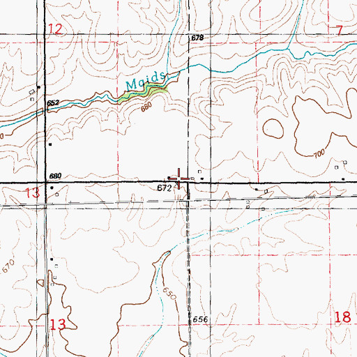 Topographic Map of Prairie Rose School (historical), IL