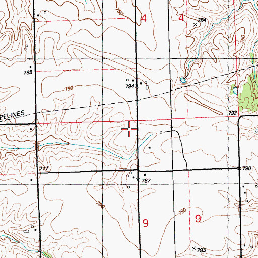Topographic Map of Silver Lake School (historical), IL