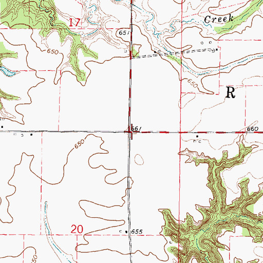 Topographic Map of Garfield School (historical), IL