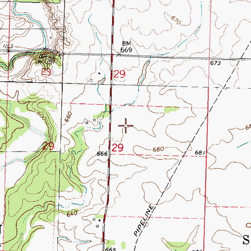 Topographic Map of Hytex School (historical), IL