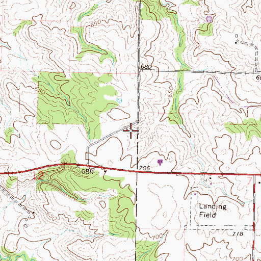 Topographic Map of Putnam County Farm (historical), IL