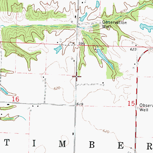 Topographic Map of Cowser School (historical), IL