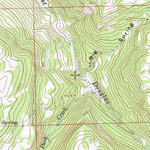 Topographic Map of Big Spring Draw, CO