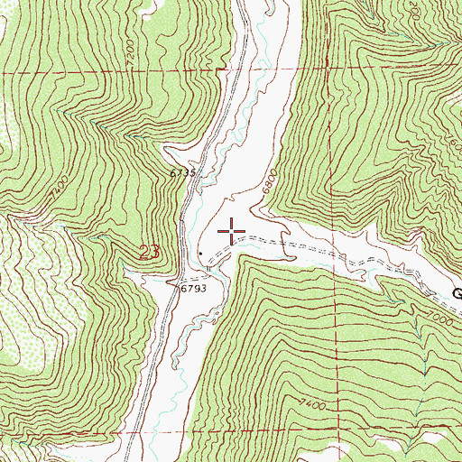 Topographic Map of Gillam Draw, CO