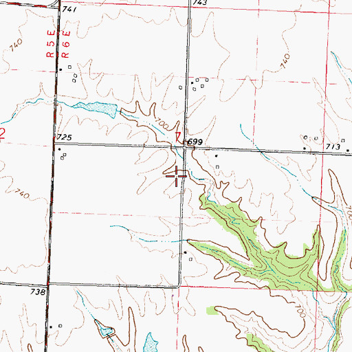 Topographic Map of Shane School (historical), IL
