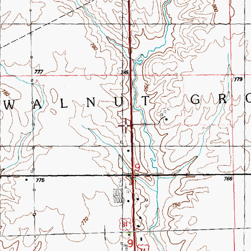 Topographic Map of Pierce School (historical), IL