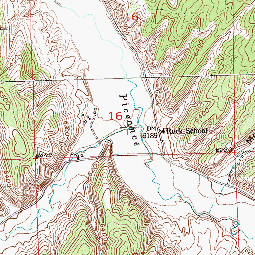 Topographic Map of Black Sulphur Creek, CO