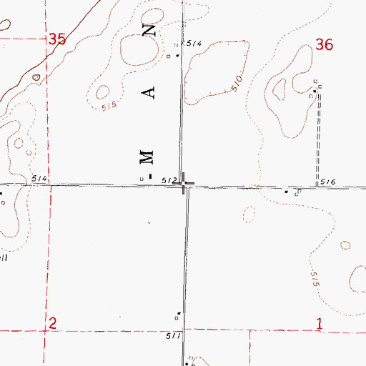 Topographic Map of Rogers School (historical), IL