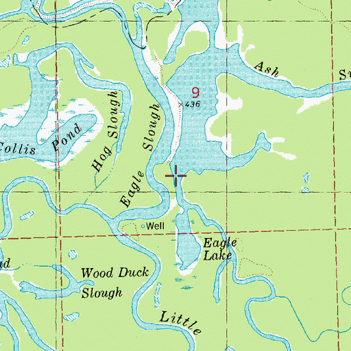 Topographic Map of Coon Slough, IL