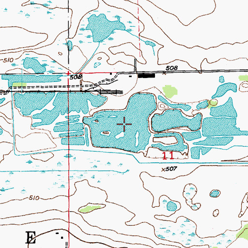 Topographic Map of Goose Lake, IL