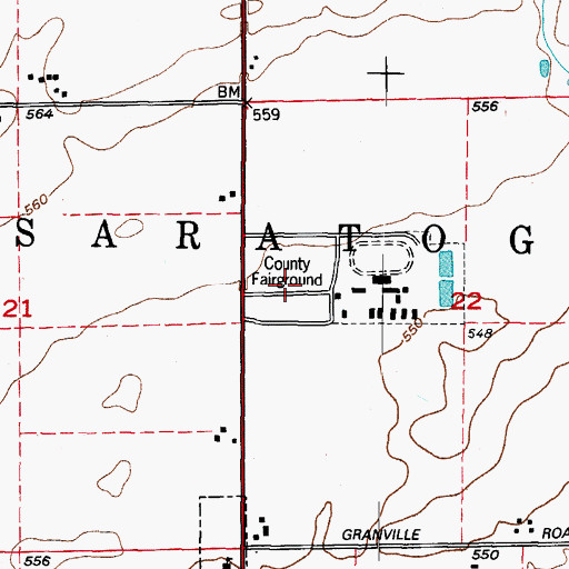 Topographic Map of Grundy County Fairground, IL