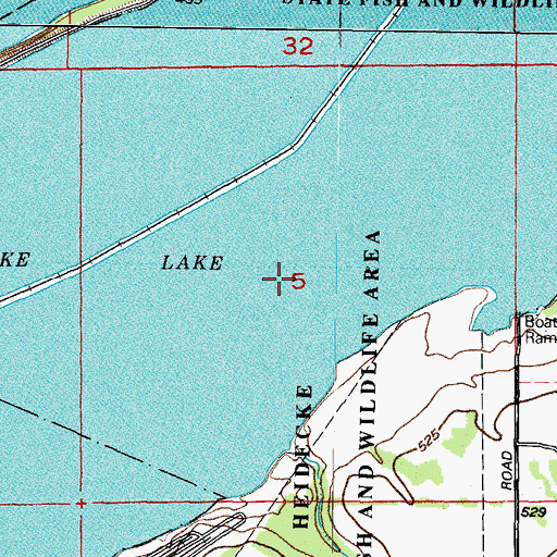 Topographic Map of Heidecke State Fish and Wildlife Area, IL