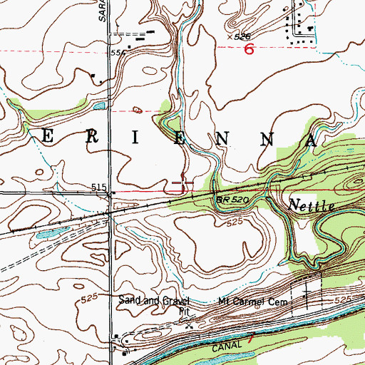 Topographic Map of Hoge School (historical), IL