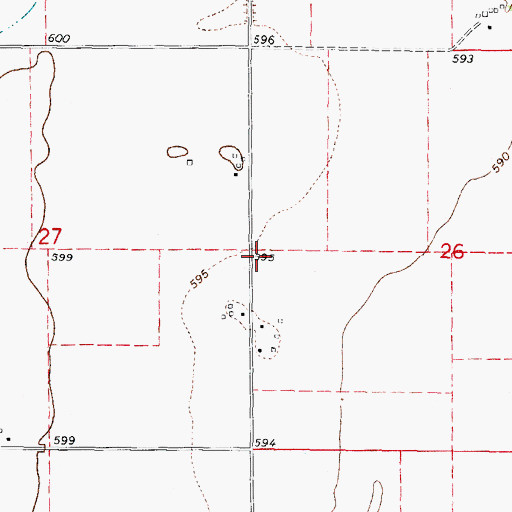 Topographic Map of Hoge School (historical), IL