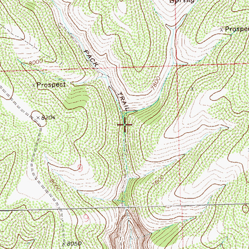 Topographic Map of Mud Springs Creek, CO