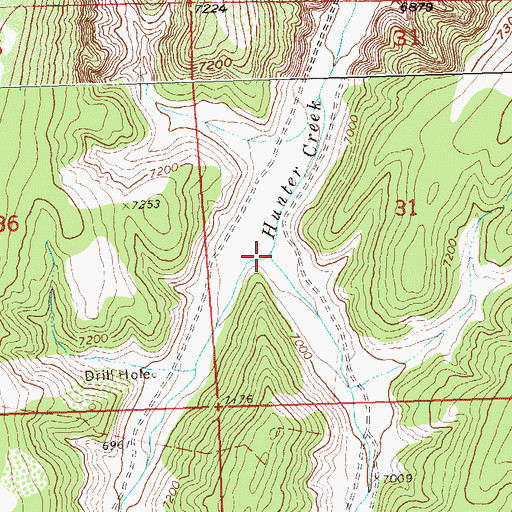 Topographic Map of West Hunter Creek, CO