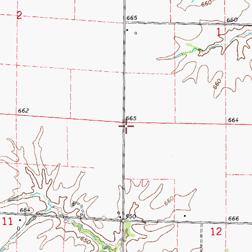 Topographic Map of Froggy School (historical), IL