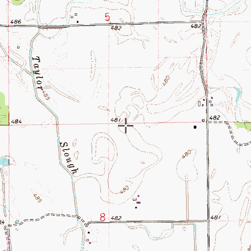 Topographic Map of Mud Slough (historical), IL