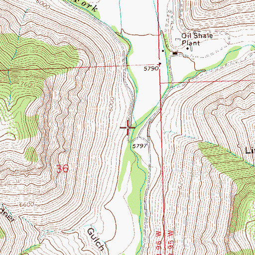 Topographic Map of West Fork Parachute Creek, CO