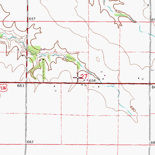 Topographic Map of Washington School (historical), IL