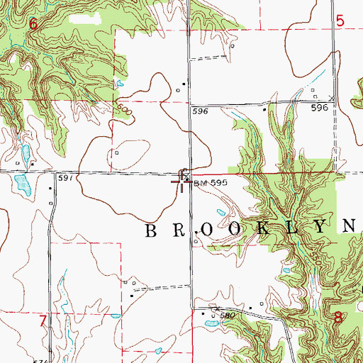 Topographic Map of Guinea School (historical), IL