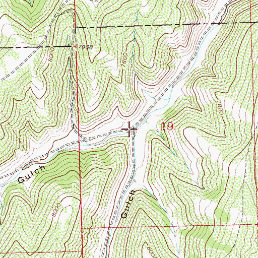 Topographic Map of Connley Gulch, CO