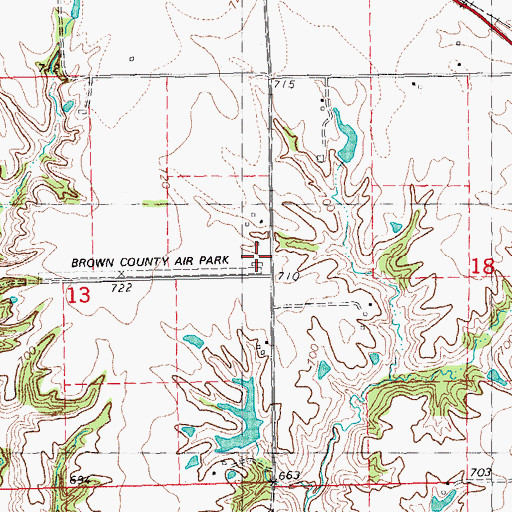 Topographic Map of Clark School (historical), IL