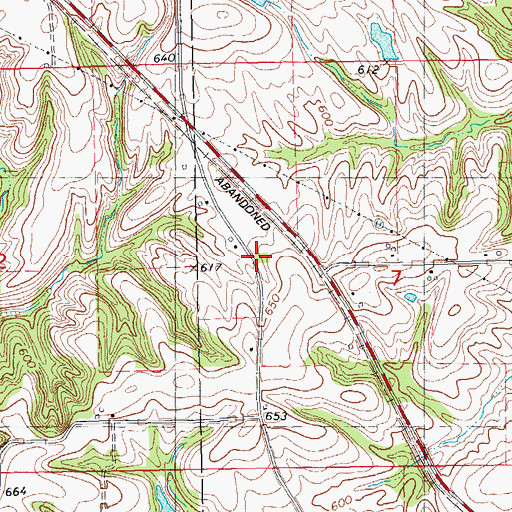 Topographic Map of McDaniel School (historical), IL