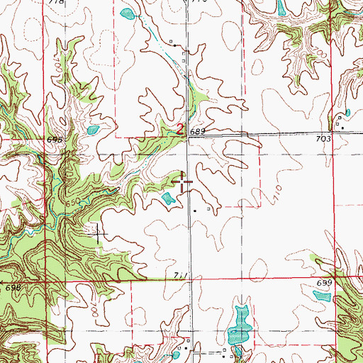 Topographic Map of Moore School (historical), IL