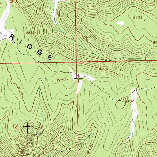 Topographic Map of Rat Hole Ridge, UT