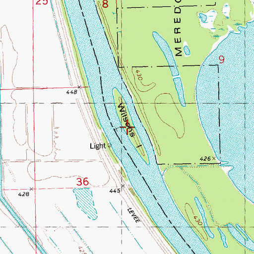 Topographic Map of Wilsons Island, IL