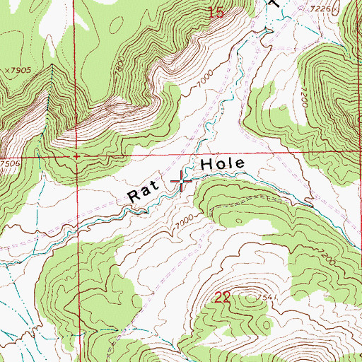 Topographic Map of Tent Canyon, UT