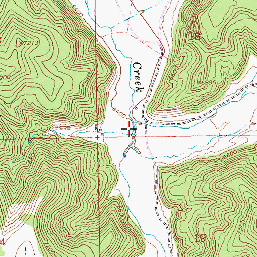 Topographic Map of Rat Hole Canyon, UT