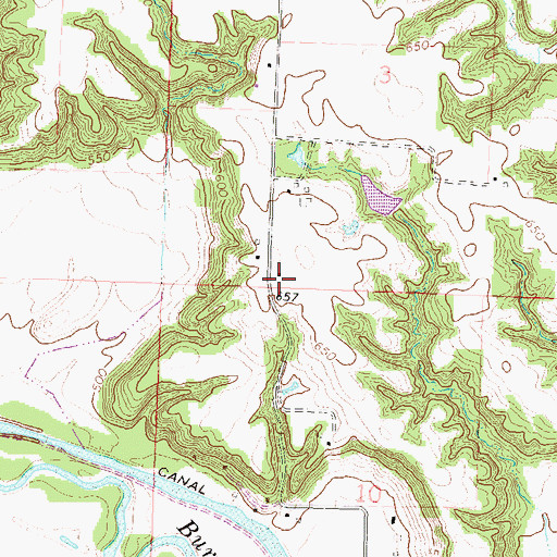 Topographic Map of Highland School (historical), IL