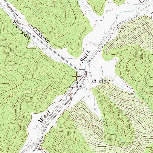 Topographic Map of Railroad Canyon, CO