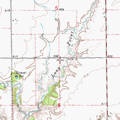 Topographic Map of Long Point School (historical), IL