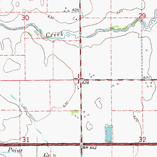 Topographic Map of Morey School (historical), IL