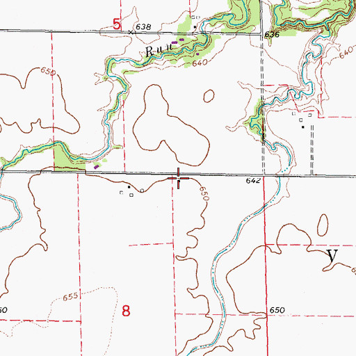 Topographic Map of O'Malley School (historical), IL
