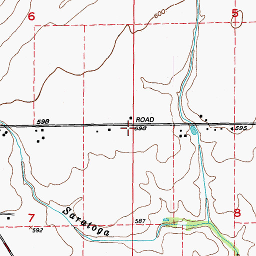 Topographic Map of Stephenson School (historical), IL