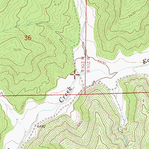 Topographic Map of West Branch West Salt Creek, CO