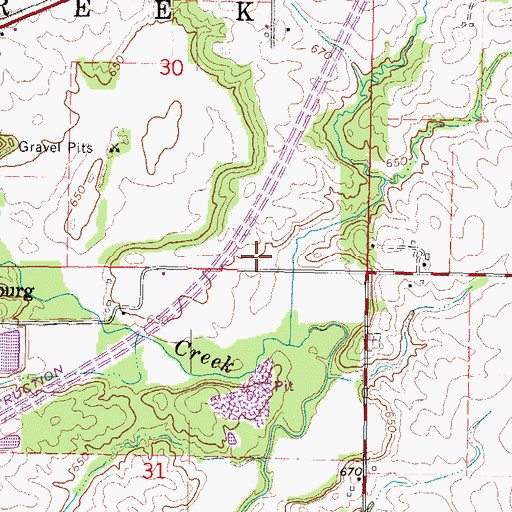 Topographic Map of Progress School (historical), IL