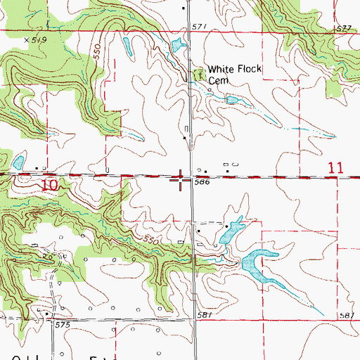 Topographic Map of Duncan Church (historical), IL