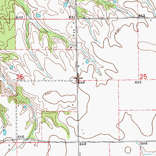 Topographic Map of Excelsior School (historical), IL